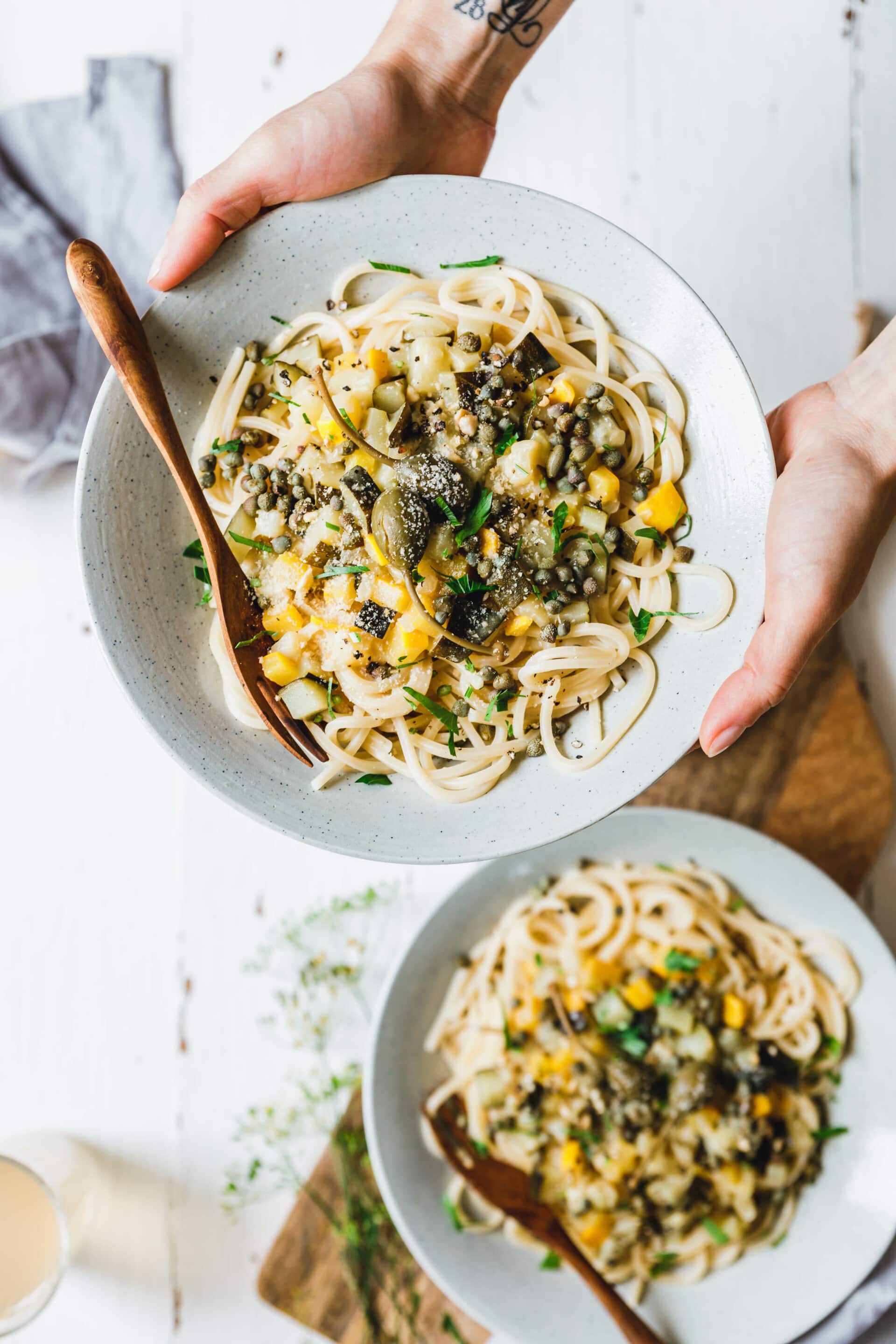 Spaghetti mit cremigem Zucchini-Ragout · Eat this! Foodblog für gesunde ...