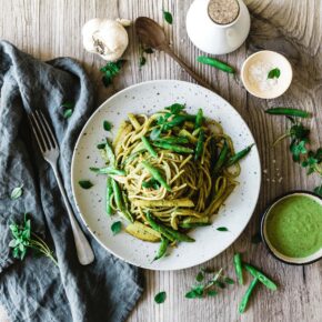 Spaghetti Liguria mit selbstgemachtem Pesto