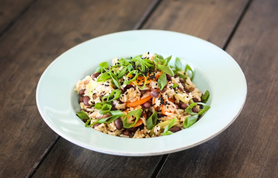 Würziger Azuki-Bohnen-Reissalat · Eat this! Foodblog für gesunde vegane ...