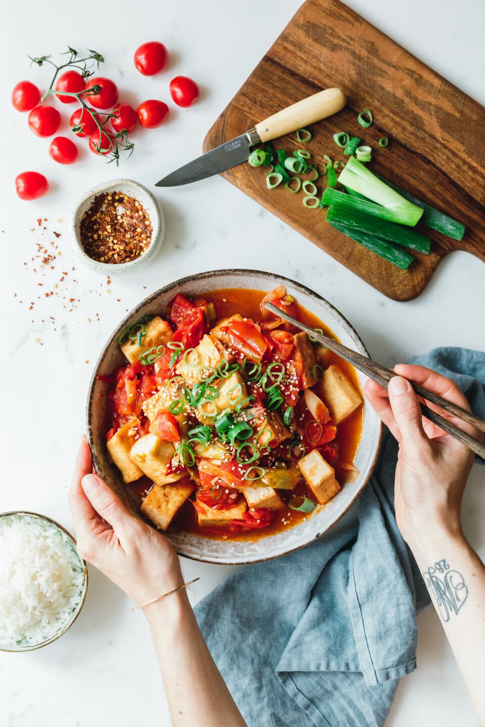 Vietnamesischer Tomaten-Tofu