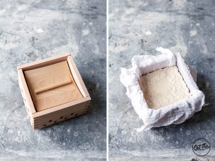 Tofu selber machen - Fertiger, selbstgemachter Tofu