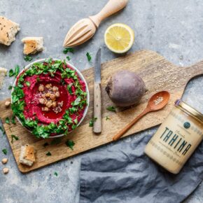 Hummus mit gerösteter Roter Bete