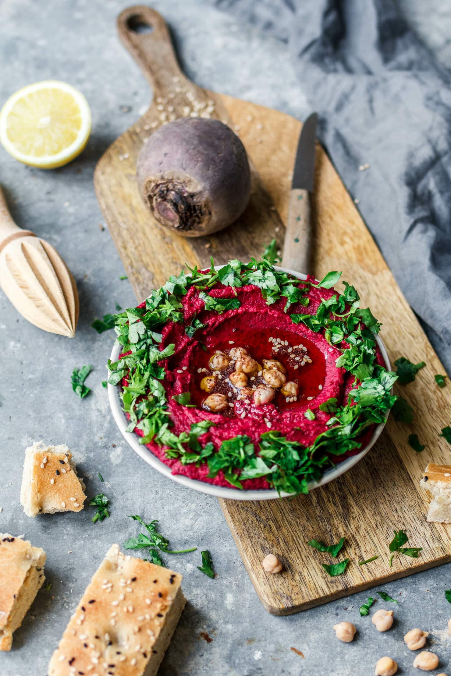 Hummus mit gerösteter Roter Bete · Eat this! Foodblog für gesunde ...