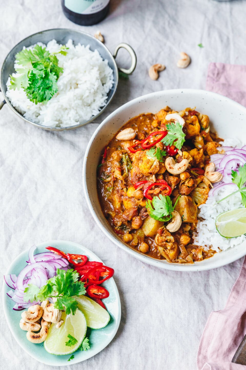 Aloo Gobi – Blumenkohl-Curry mit Kartoffeln & Kichererbsen