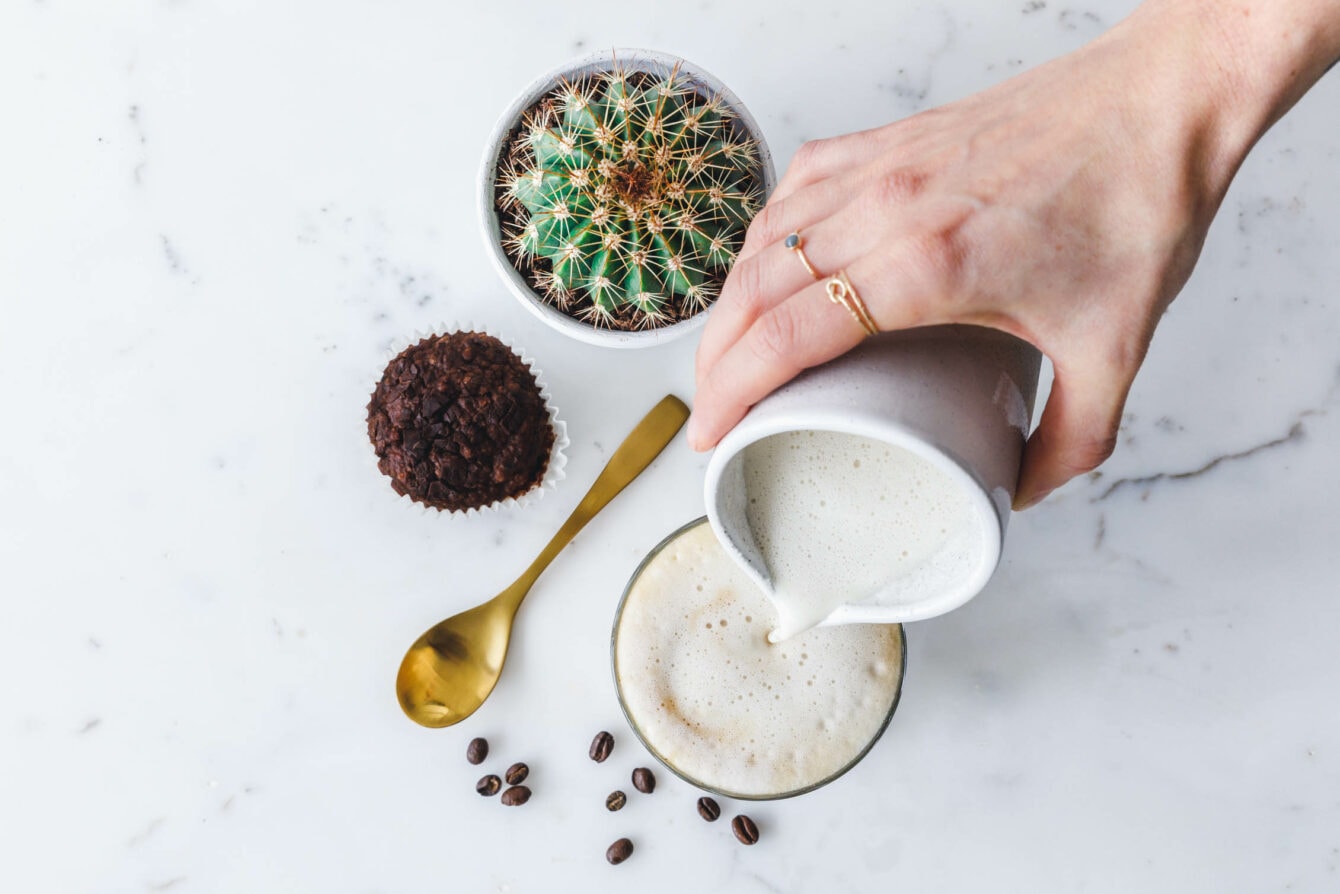 Genial einfacher veganer Milchschaum & Caffè Latte mit Coffee Circle