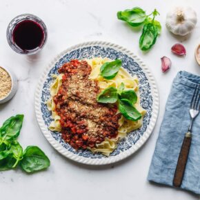 Perfekte vegane Linsenbolognese
