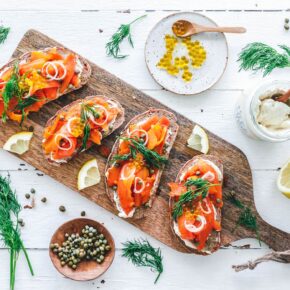Stullen mit Karottenlachs {Smørgåsbord vegan}