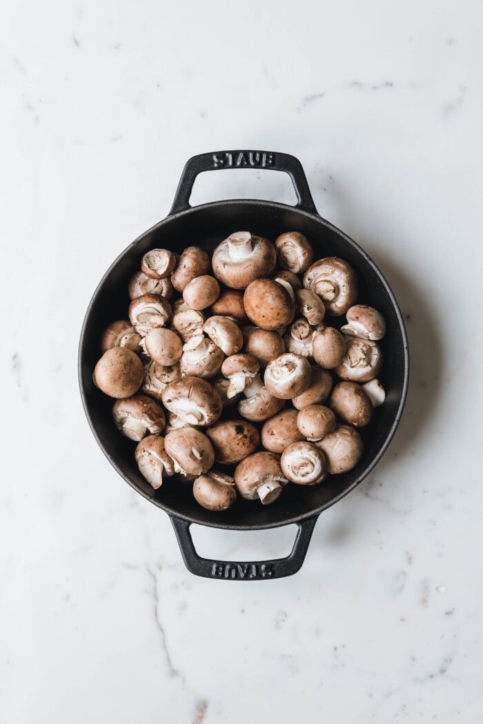 Cremige, vegane Rahmchampignons