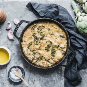 Cremiger Spinat-Artischocken-Dip