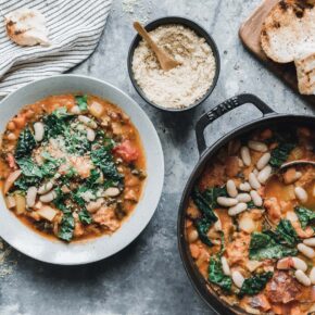 Unsere Ribollita mit Schwarzkohl & Fenchel