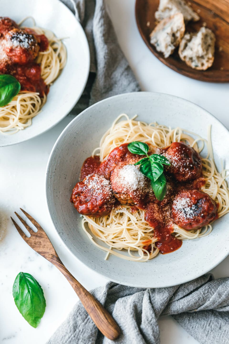 Spaghetti mit veganen Meatballs