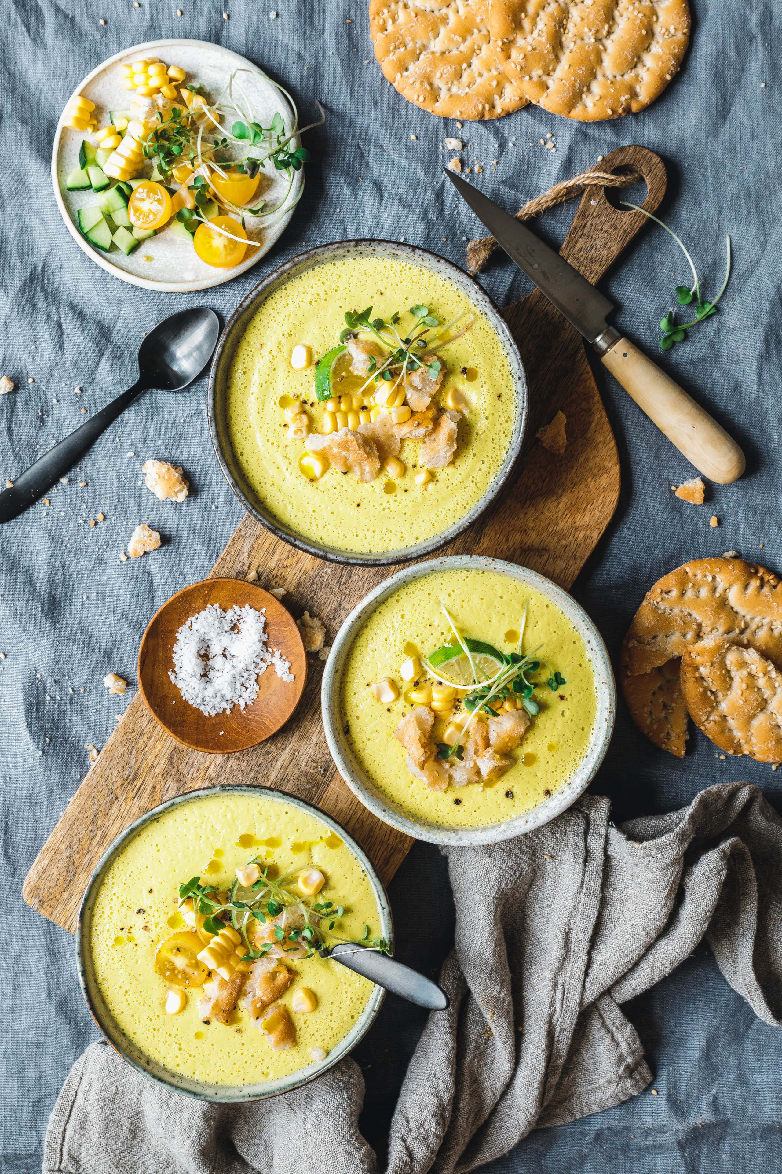Gelbe Mais-Gazpacho mit Paprika · Eat this! Gelbe Mais-Gazpacho mit Paprika · Eat this!