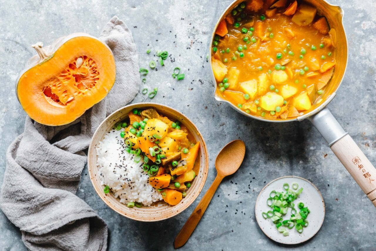 Japanisches Curry mit Muskat-Kürbis