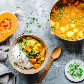 Japanisches Curry mit Muskat-Kürbis