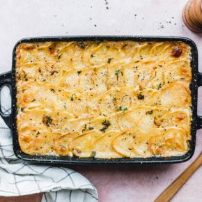 Das einfachste vegane Kartoffelgratin