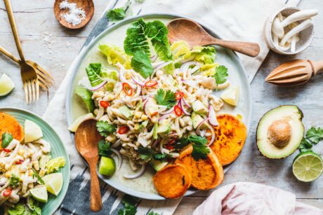 Veganes Ceviche mit Pilzen