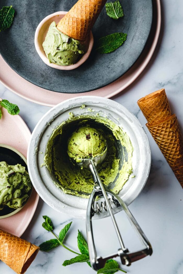 Vegane After Eight Eiscreme