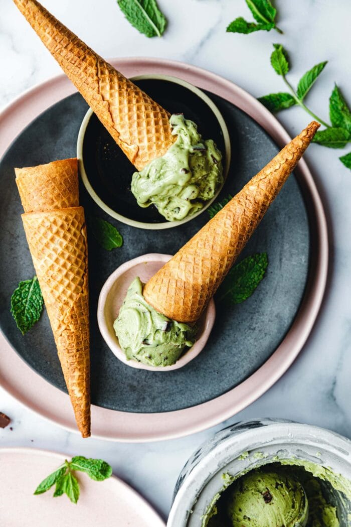 Vegane After Eight Eiscreme