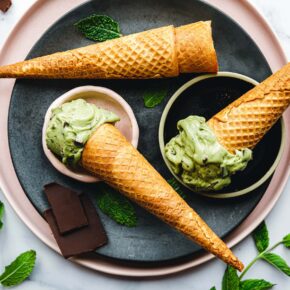 Vegane After Eight Eiscreme