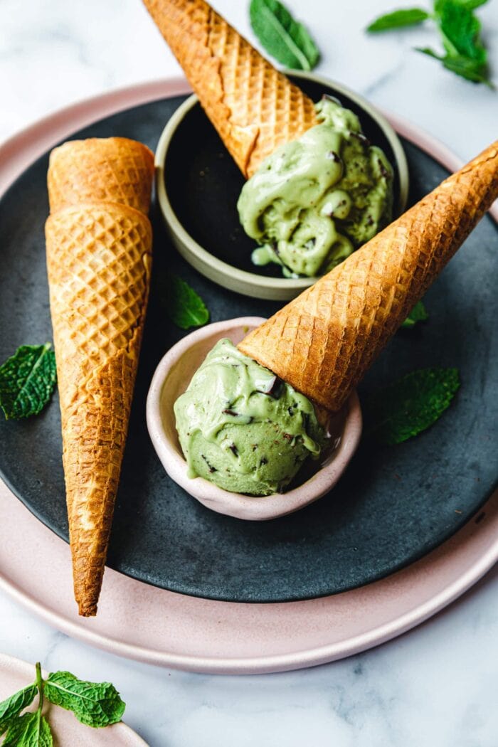 Vegane After Eight Eiscreme