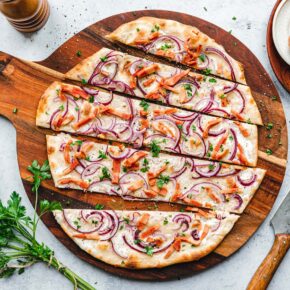 Veganer Flammkuchen