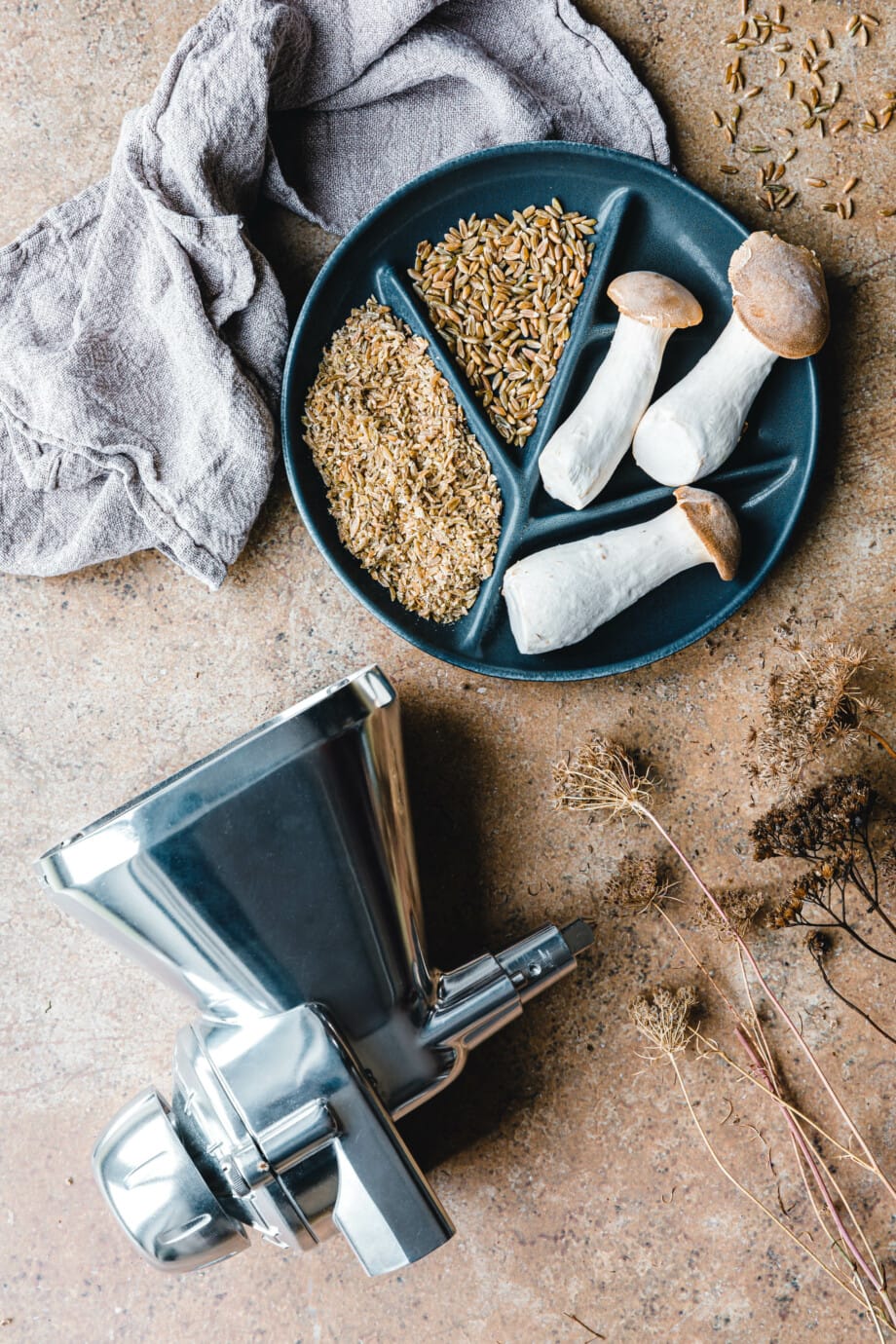 Grünkernrisotto mit Kräuterseitlingen und Radicchio · Eat this! Foodblog