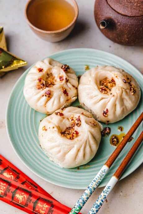 Chinesische vegane Dumplings