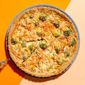 Vegane Karotten-Brokkoli-Quiche