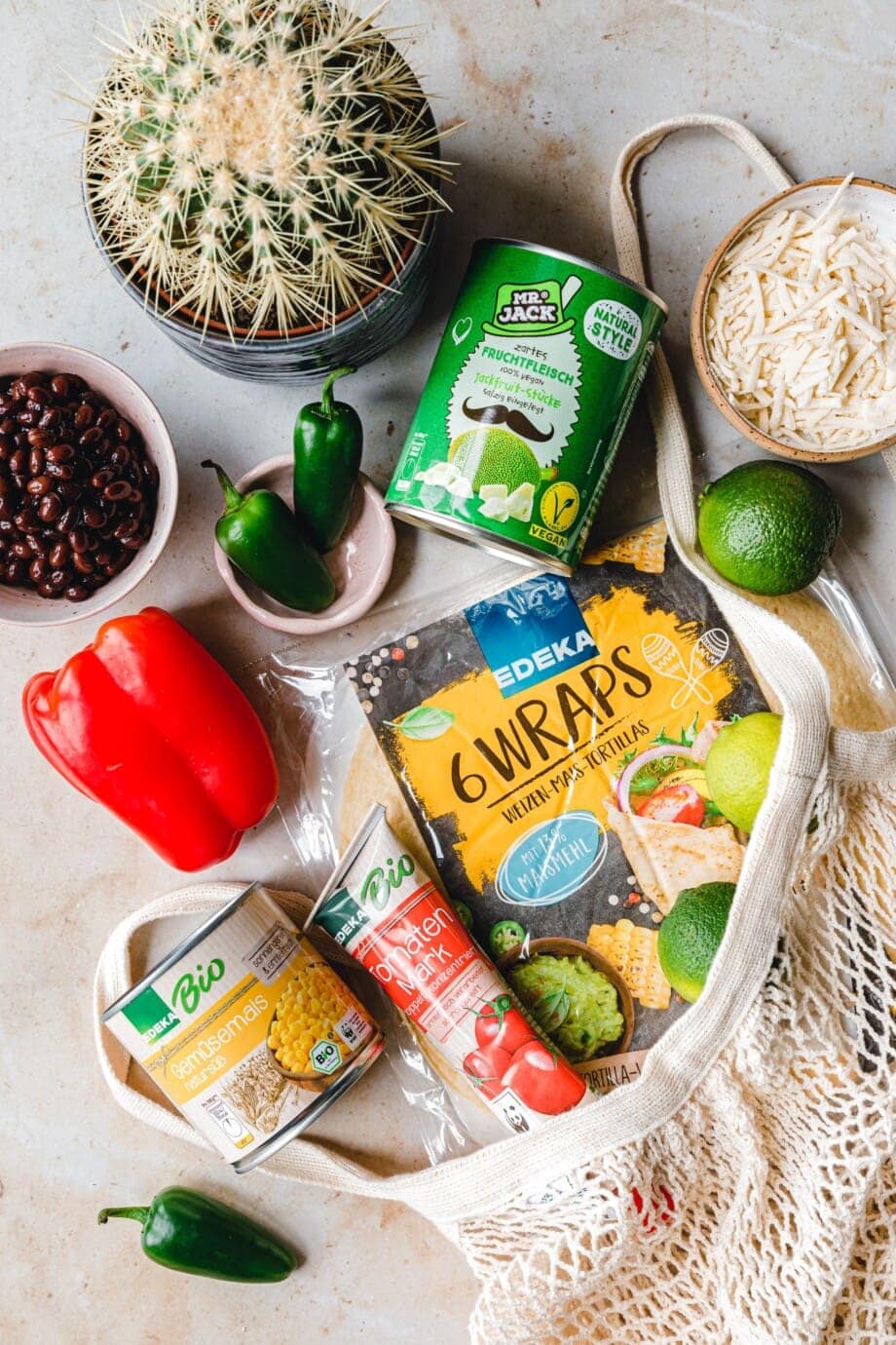 Schnelle vegane Quesadillas mit Jackfruit · Eat this!