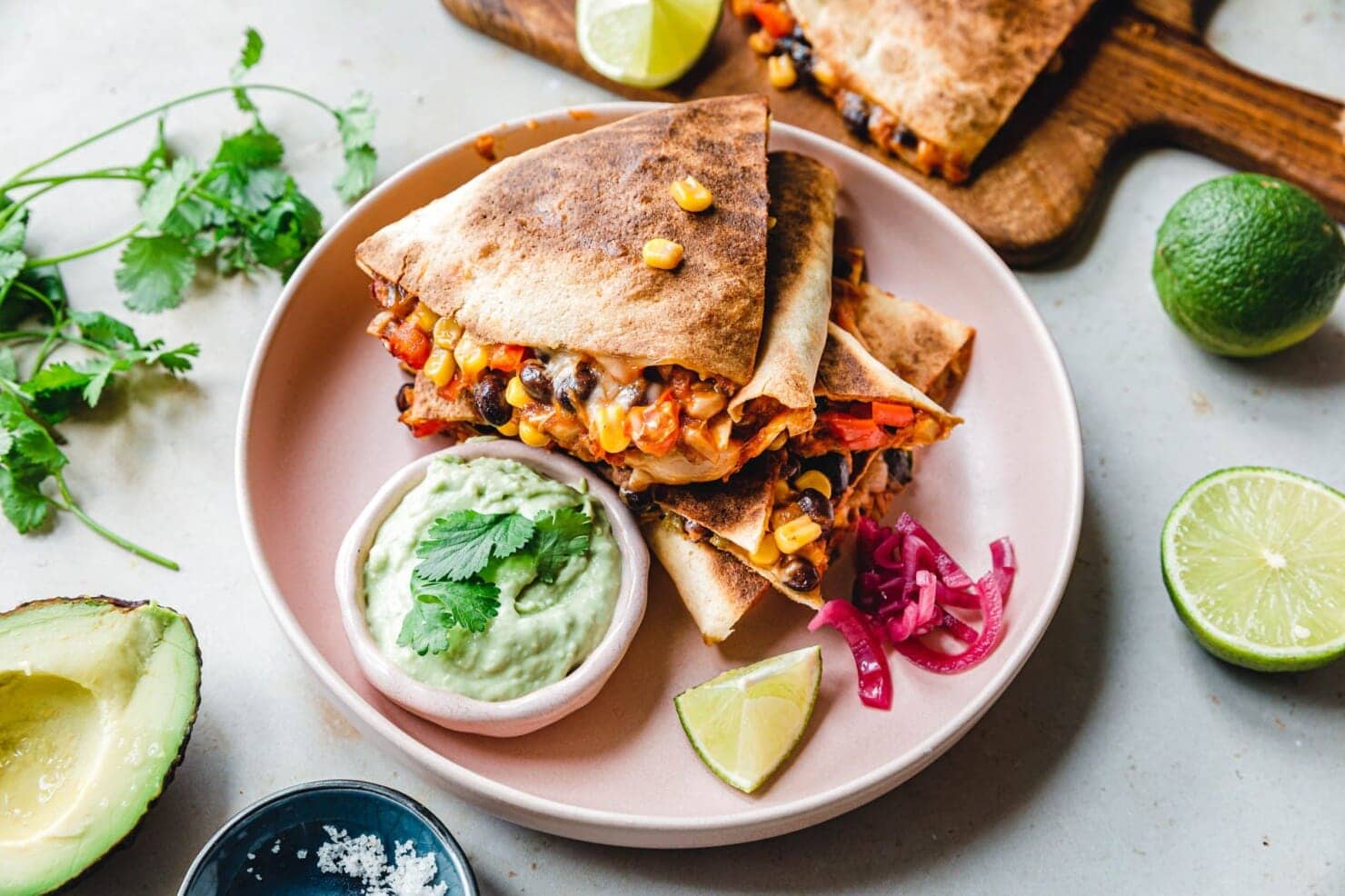 Schnelle vegane Quesadillas mit Jackfruit · Eat this!