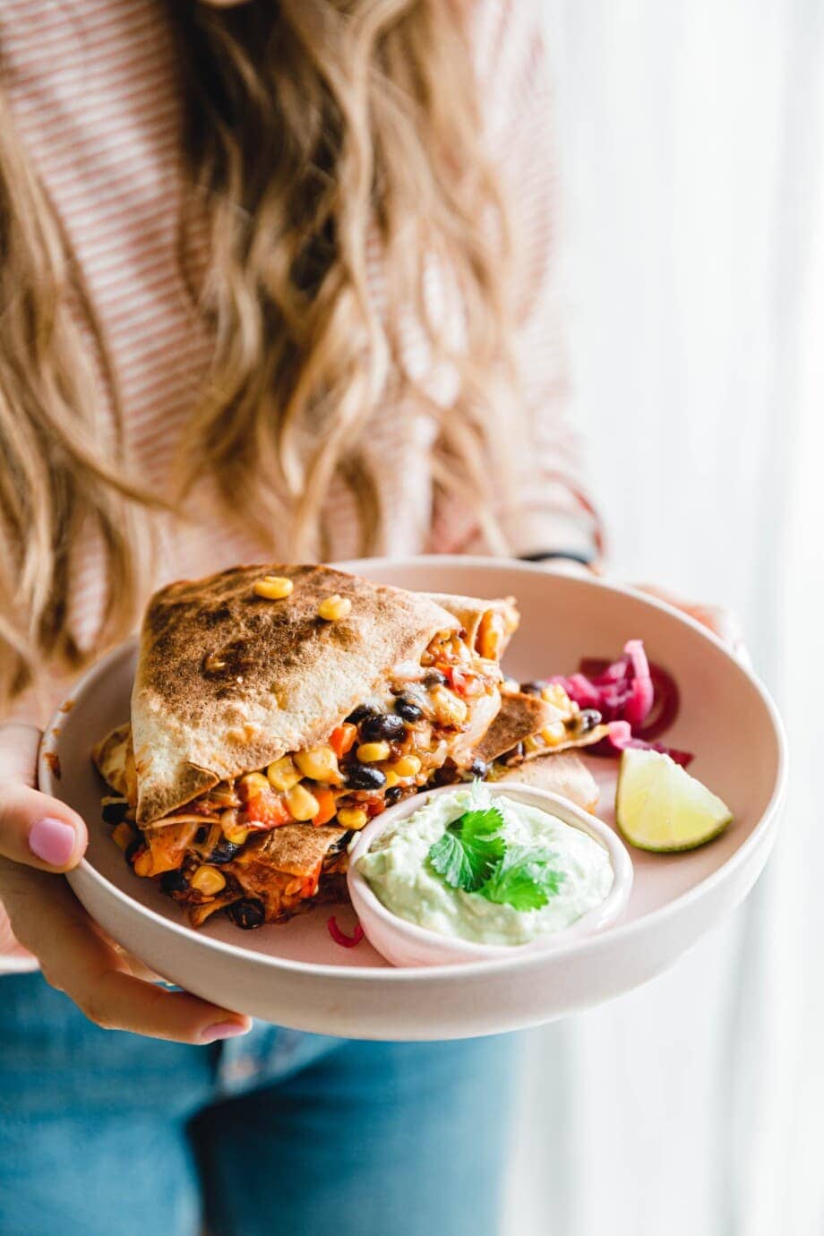 Schnelle vegane Quesadillas mit Jackfruit · Eat this!