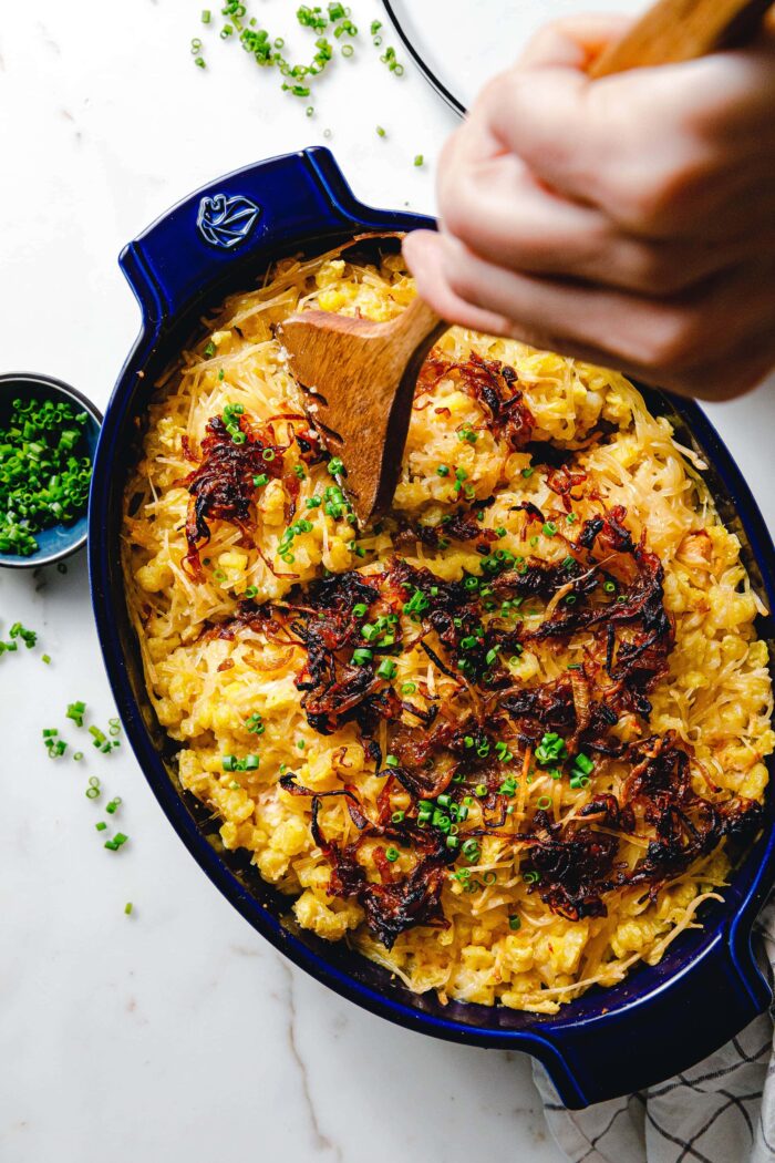 Vegane Käsespätzle