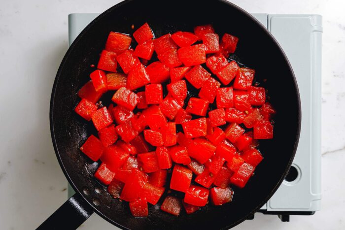 Veganer Wassermelonen-Thunfisch