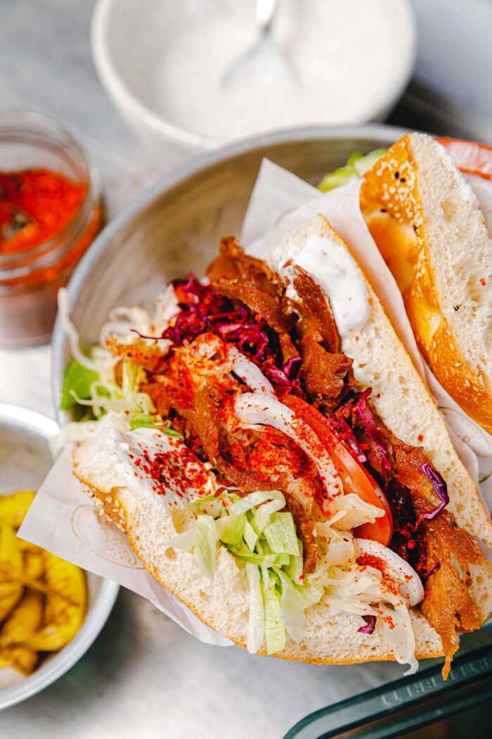 Veganer Döner aus Seitan
