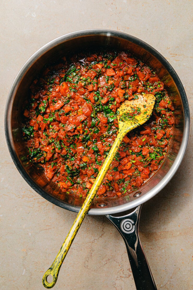 Zaalouk – marokkanischer Auberginen-Tomaten-Dip · Eat this! Foodblog ...