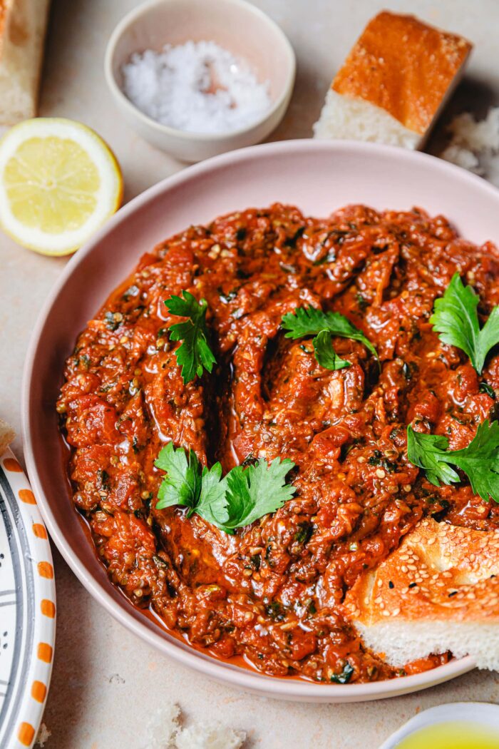 Zaalouk – marokkanischer Auberginen-Tomaten-Dip