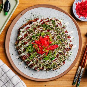 Vegane Okonomiyaki – die „alles geht“-Pfannkuchen aus Japan