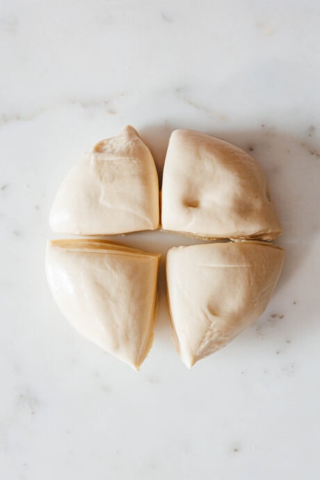 Biang Biang Nudeln – Teig vierteln