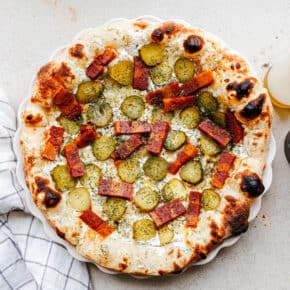 Vegane Pickle Pizza