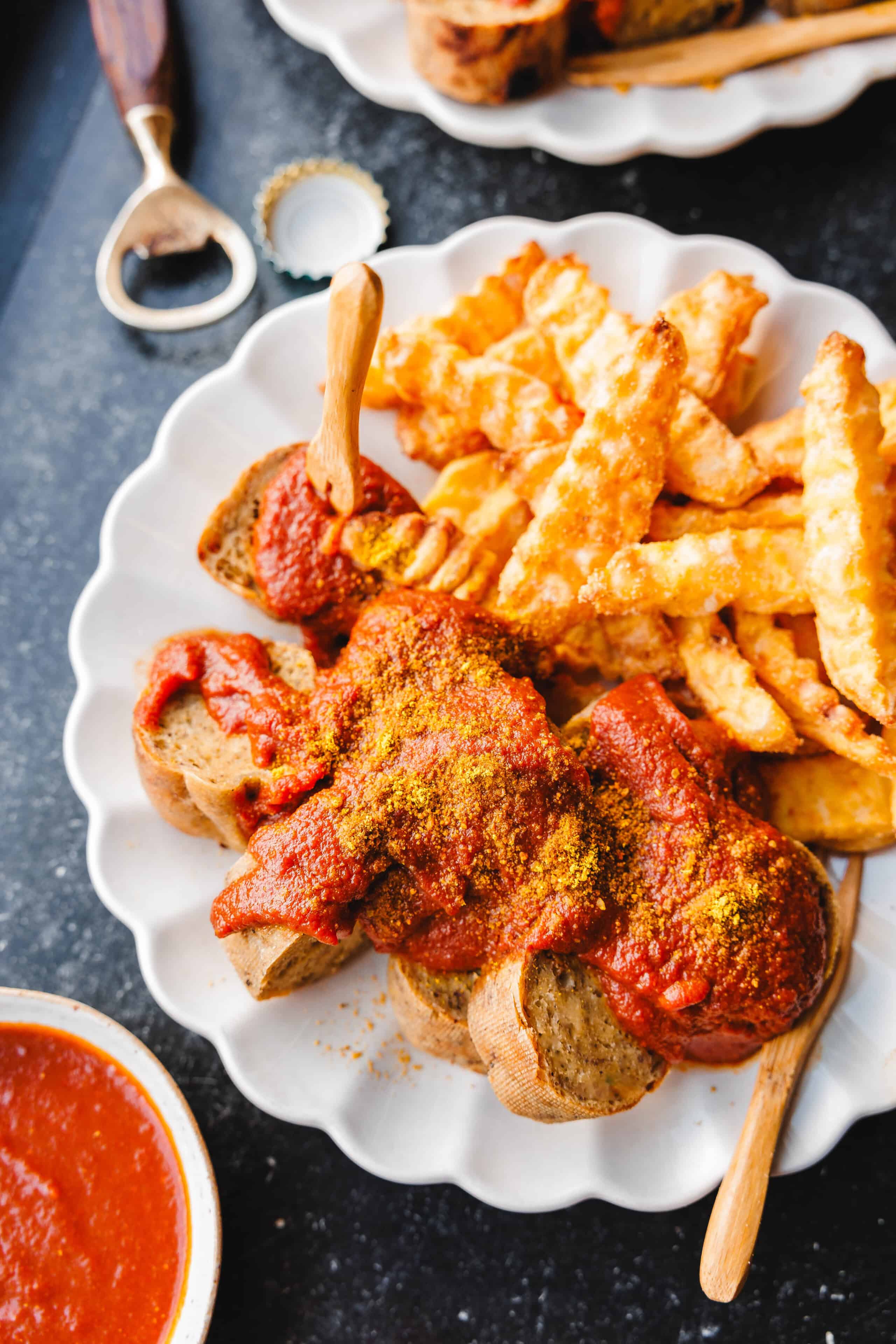 Vegane Currywurst mit selbst gemachter Currywurst-Sauce · Eat this! Vegane Currywurst mit selbst gemachter Currywurst-Sauce · Eat this!