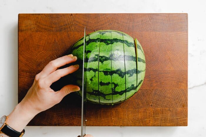 Wassermelone schneiden