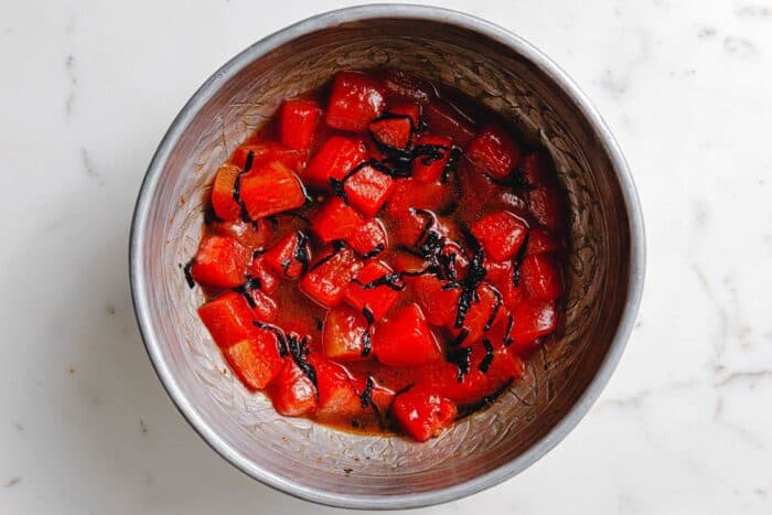 Marinierte Wassermelone 