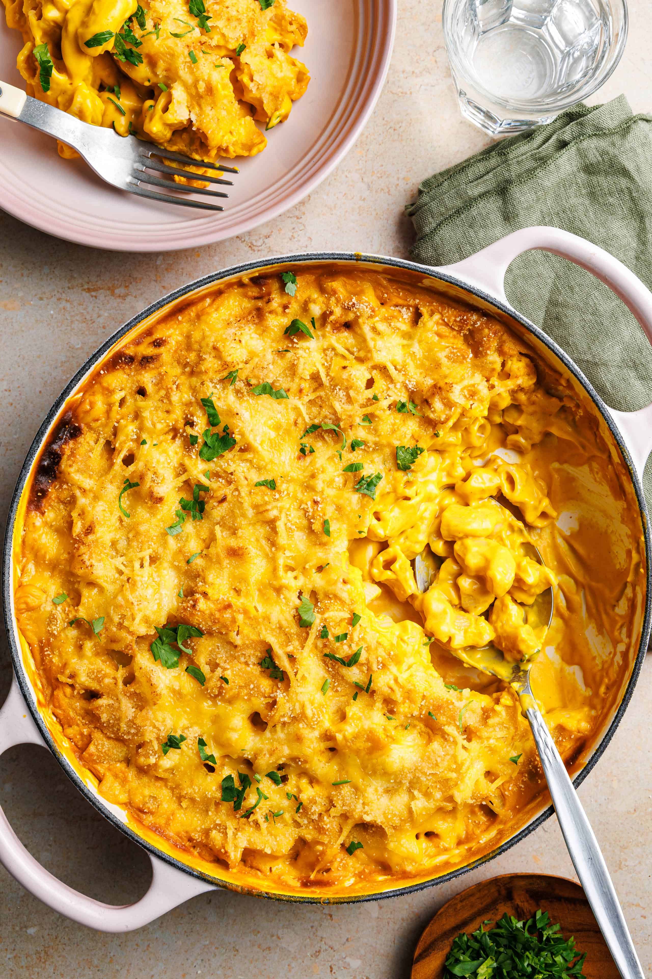 Überbackene vegane Kürbis-Mac-and-Cheese · Eat this!