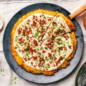 Veganes Flammkuchen-Rösti