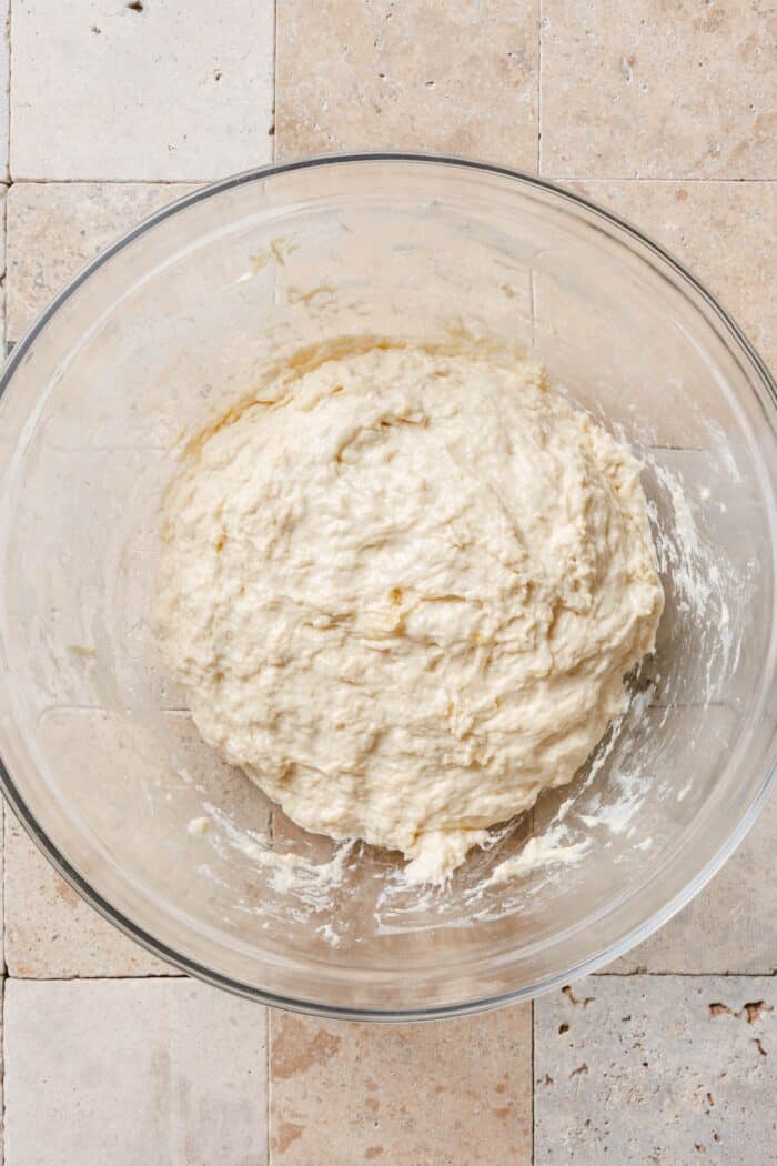 Teigvorbereitung für Focaccia