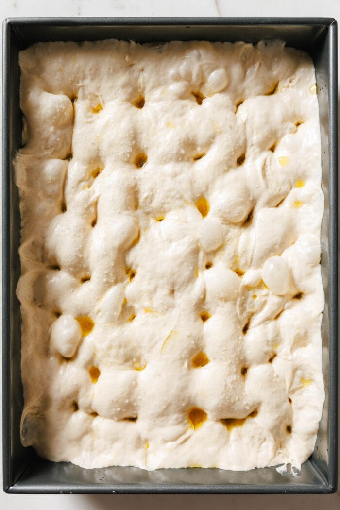 Teigvorbereitung für Focaccia