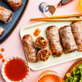 Knusprige Reispapierrollen aus dem Airfryer