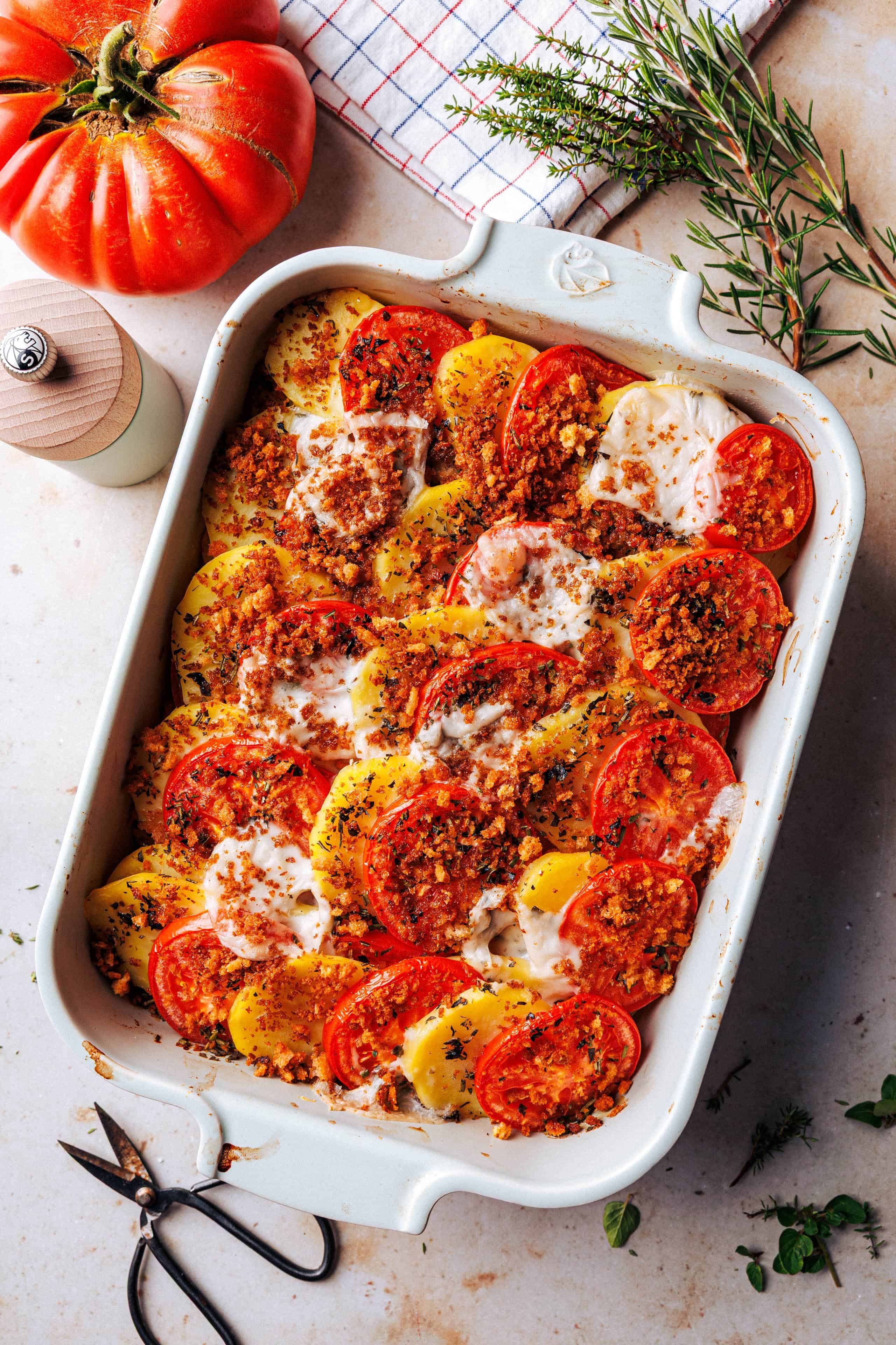 Provenzalisches Kartoffelgratin mit Tomaten · Eat this!