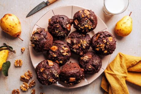 Vegane Walnuss-Birnen-Muffins