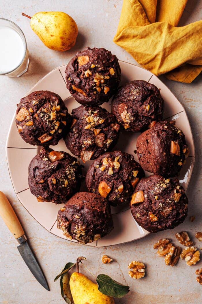 Vegane Walnuss-Birnen-Muffins